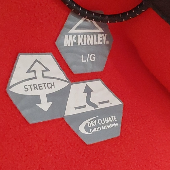 McKinley Men's Dry-Climate Jacket Red Size L - Picture 9 of 9